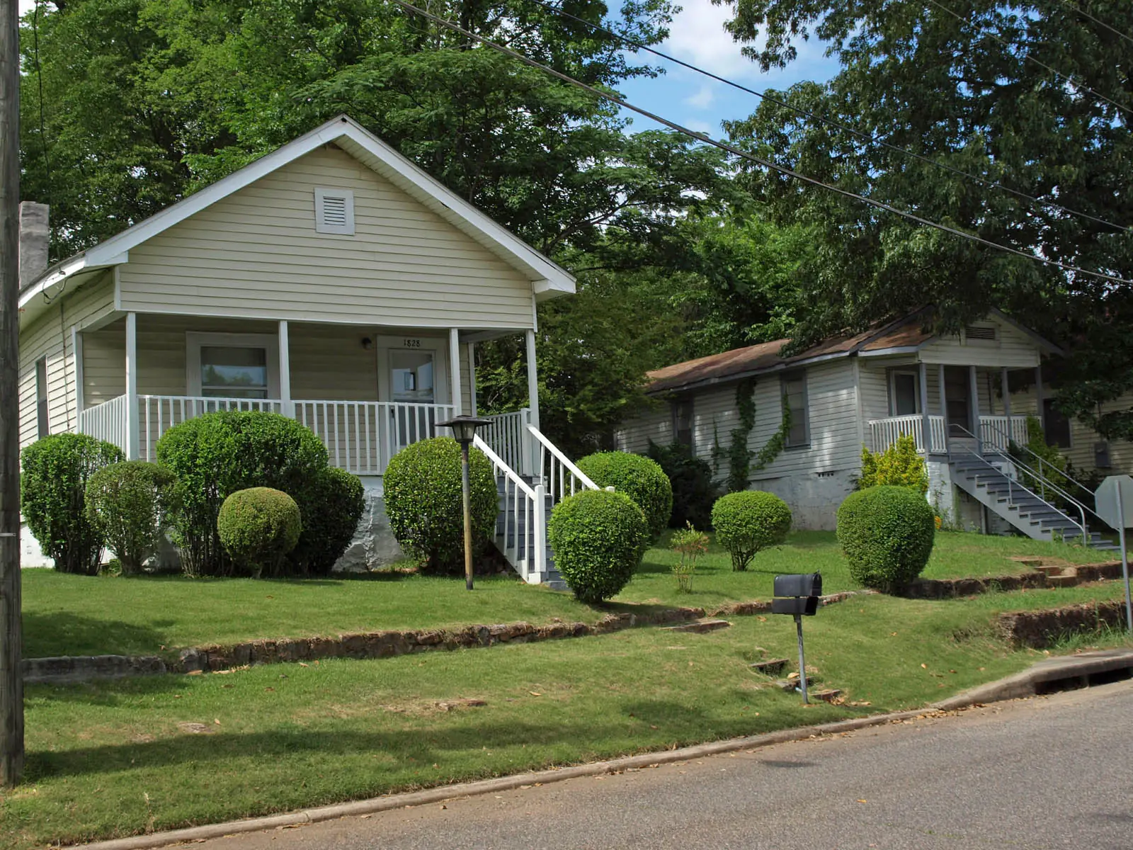Houses on 26th Avenue South in Homewood's Rosedale Park neighborhood